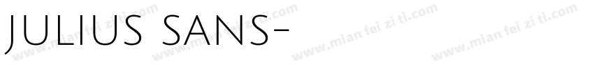 JULIUS SANS字体转换